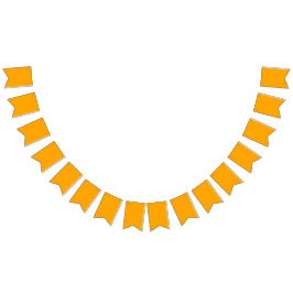 Neon Oranje Effen Kleur | Klassiek Vlaggetjes