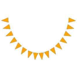 Neon Oranje Effen Kleur | Klassiek Vlaggetjes