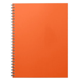Neon Oranje Effen Kleur Minimalistisch Notitieboek
