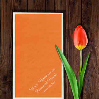 neon oranje effen kleuren op maat servet