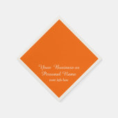 neon oranje elegant script servet (Hoek)