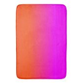Neon Oranje en Hot Pink Ombre Shade Kleur Vervagen Badmat (Voorkant Verticaal)