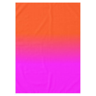 Neon Oranje en Hot Pink Ombre Shade Kleur Vervagen Tafelkleed