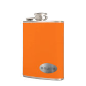 Neon Oranje - Gepersonaliseerd Bridesmaid Heupfles (Links)
