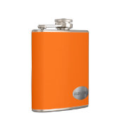 Neon Oranje - Gepersonaliseerd Bridesmaid Heupfles (Rechts)