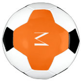neon oranje - monogrammen voetbal (Gedraaid)