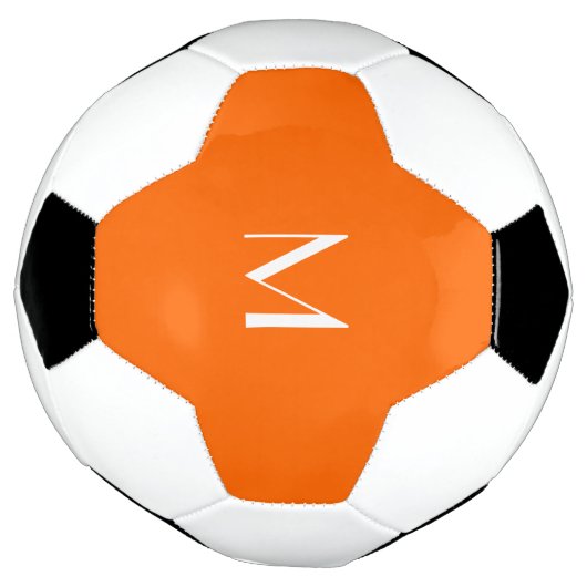 neon oranje - monogrammen voetbal (Gedraaid)