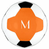 neon oranje - monogrammen voetbal (Voorkant)