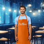 neon oranje stevig kleurengepersonaliseerd schort<br><div class="desc">Neon oranje stevig kleurenalover druk schort met riemen van de zelfde kleur .Easy om het nu met een naam aan te passen. . Het is verkrijgbaar in drie verschillende maten. U kunt foto's /logo/monogram enz. toevoegen.. Deze kleur wordt vaak geassocieerd met het zodische teken Leo. U kunt dit overwegen wanneer...</div>