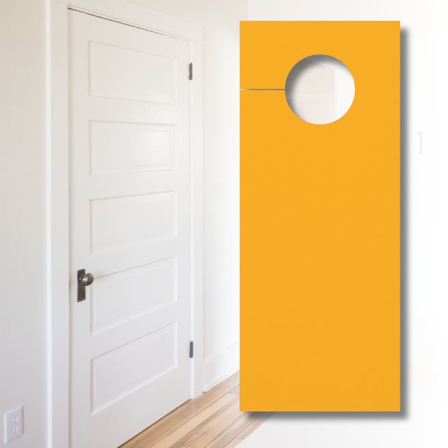 Neon Oranje Stevige Kleur | Klassiek Deurhanger (Creator heeft geüpload)