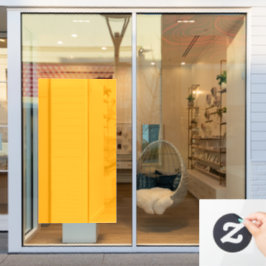 Neon Oranje Stevige Kleur | Klassiek Raamsticker