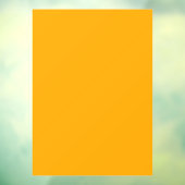 Neon Oranje Stevige Kleur | Klassiek Raamsticker (Vel 3)