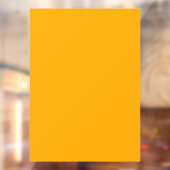 Neon Oranje Stevige Kleur | Klassiek Raamsticker (Vel 2)
