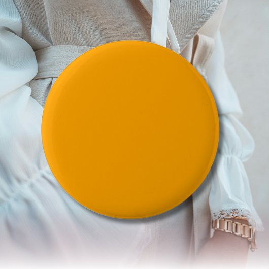 Neon Oranje Stevige Kleur | Klassiek Ronde Button 5,7 Cm