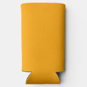 Neon Oranje Stevige Kleur | Klassiek Seltzer Blikjeskoeler (Achterkant)