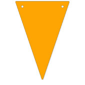 Neon Oranje Stevige Kleur | Klassiek Vlaggetjes (Tweede vlag)