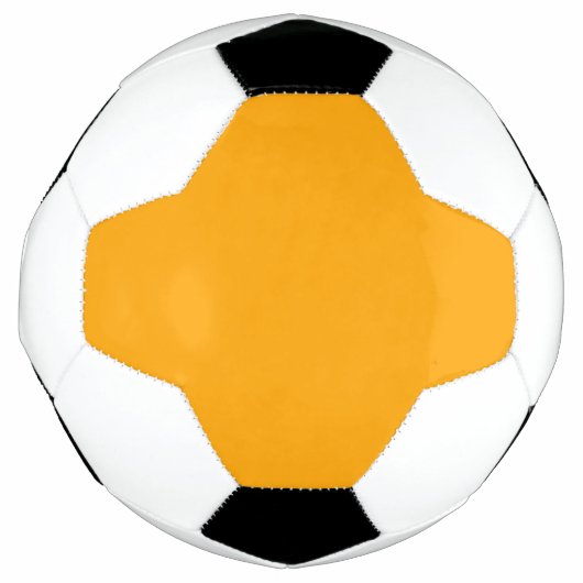 Neon Oranje Stevige Kleur | Klassiek Voetbal (Voorkant)