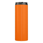 Neon Oranje Thermische Tumbler – Aangepaste Monogr Thermosbeker (Achterkant)