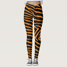 Neon Oranje Tiger Striped