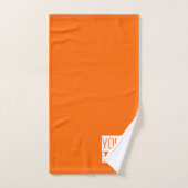 neon oranje - uw logo badhanddoekset bad handdoek (Handdoek)