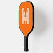neon oranje - vetgedrukt monogram pickleball paddle (Links)