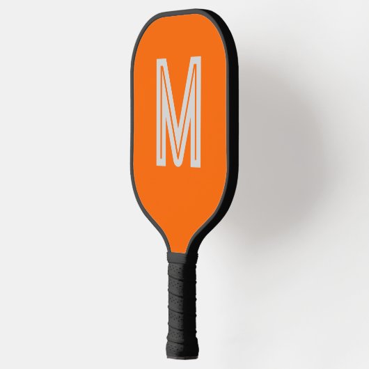 neon oranje - vetgedrukt monogram pickleball paddle (Links)