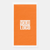 Neon oranje - voeg logo toe servet (Voorkant)