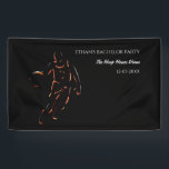 Neon Oranje zwarte basketbal weekend partij kampio Spandoek<br><div class="desc">Laat het feest beginnen met deze banner met een basketbalthema! Met een opvallend ontwerp met een zwarte achtergrond en neonbasketbalspeler van sinaasappel, is deze banner ideaal voor het toevoegen van een vleugje opwinding aan elk evenement. Ideaal voor verjaardagen, vrijgezellenfeesten of sportbijeenkomsten, deze duurzame banner is ontworpen om een statement te...</div>