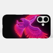 Neon Outline Eagle Graphic – Mobiel Case-Mate iPhone Case (Achterkant (horizontaal))