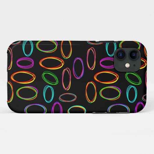 Neon Ovals Case-Mate iPhone Case (Achterkant (horizontaal))