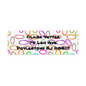 Neon Ovals Etiket (Voorkant)