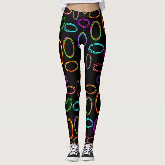 Neon Ovals Leggings (Voorkant)