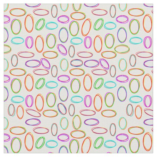 Neon Ovals Stof (Close Up)