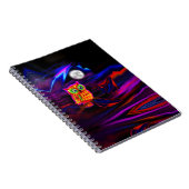 Neon Owl Thunderstorm Flash-laptop Notitieboek (Rechterzijde)