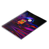 Neon Owl Thunderstorm Flash-laptop Notitieboek (Linkerzijde)