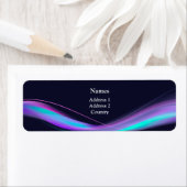 Neon paars curve Adres label (Insitu)