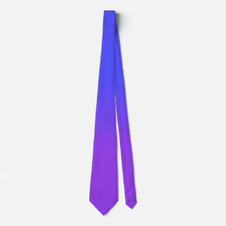 Neon Paars en Bright Neon Blue Ombré Shade Color Stropdas