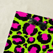 Neon Paars en Green Art Strandlaken (In situ)