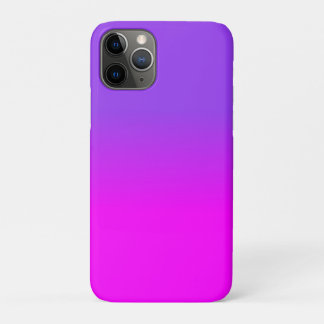 Neon Paars en Hot Pink Ombre Schaduw Kleur Vervage Case-Mate iPhone Case