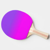 Neon Paars en Hot Pink Ombre Shade Kleur Vervagen Tafeltennisbatje (Zijkant)