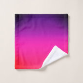 Neon Paars en roze ombre abstract design Bad Handdoek (Wasdoekje)