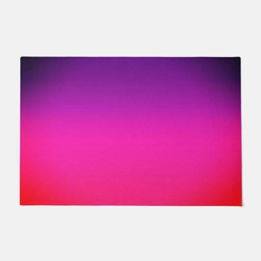 Neon Paars en roze ombre abstract design Deurmat (Voorkant)