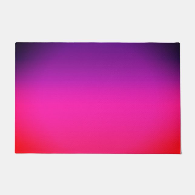 Neon Paars en roze ombre abstract design Deurmat (Voorkant)