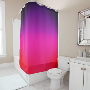 Neon Paars en roze ombre abstract design Douchegordijn