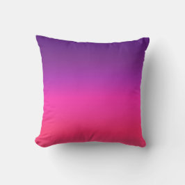 Neon Paars en roze ombre abstract design Kussen