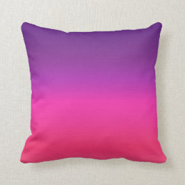 Neon Paars en roze ombre abstract design Kussen