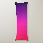 Neon Paars en roze ombre abstract design Lichaamskussen (Voorkant Verticaal)