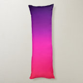 Neon Paars en roze ombre abstract design Lichaamskussen (Achterkant (Verticaal))