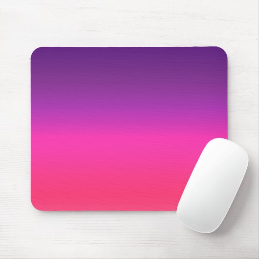 Neon Paars en roze ombre abstract design Muismat (Met muis)