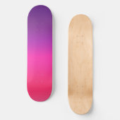 Neon Paars en roze ombre abstract design Persoonlijk Skateboard (Voorkant)